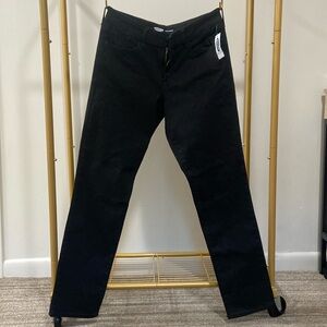 NWT Old Navy Black Power Straight Jeans Sz 10